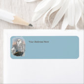  Snowy Owl Gould Etiket (Insitu)