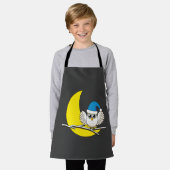 Snowy Owl in New Moon Winter Night Schort (Gedragen)