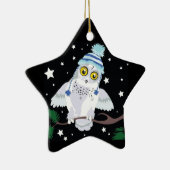 Snowy Owl in Pet "Hoot!"~ ornament (Rechts)