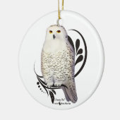 Snowy Owl Keramisch Ornament (Links)