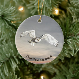 Snowy Owl Keramisch Ornament
