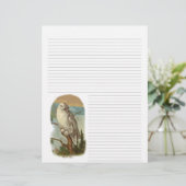  Snowy Owl Lined Letterhead (Staand voorkant)