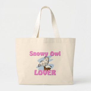 Snowy Owl Lover Grote Tote Bag