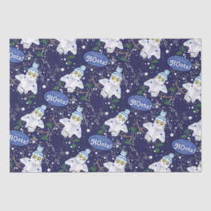 Snowy Owl met Pet kerstpapier Tissuepapier