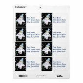 Snowy Owl met Winter Pet Etiket (Full Sheet)