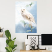 Snowy Owl op canvas Poster (Thuiskantoor)