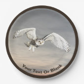 Snowy Owl Papieren Bordje (Voorkant)