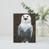 Snowy Owl pca Briefkaart (Staand voorkant)