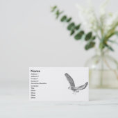 Snowy Owl Profile Card Visitekaartje (Staand voorkant)