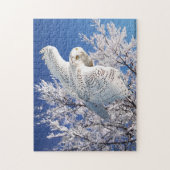 "Snowy Owl" Puzzle Legpuzzel (Verticaal)