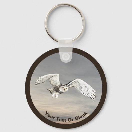Snowy Owl Sleutelhanger (Voorkant)