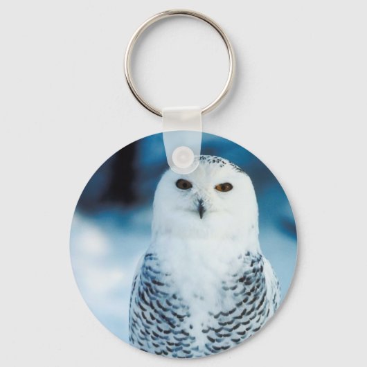 Snowy Owl Sleutelhanger (Voorkant)
