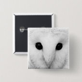 Snowy Owl Square Pin Vierkante Button 5,1 Cm (Voorkant /achterkant)