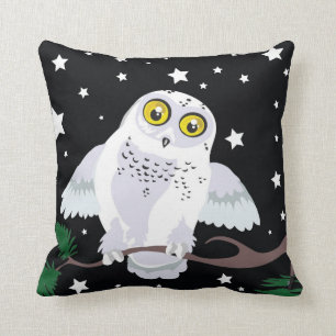 Snowy Owl Starlight Winter~SMOGE Kussen