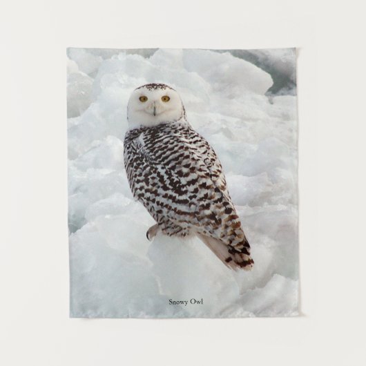 Snowy Owl tapestry Wandkleed (Voorkant)