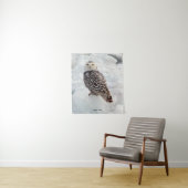 Snowy Owl tapestry Wandkleed (In situ)