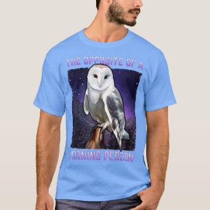 Snowy Owl tegengesteld aan een vogelnacht van de D T-shirt