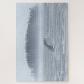 Snowy Owl vliegen in de winter Legpuzzel (Verticaal)