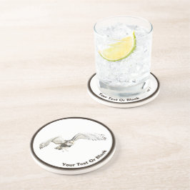 Snowy Owl Zandsteen Onderzetter