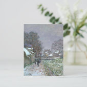 Snowy Path bij Argenteuil Briefkaart (Staand voorkant)