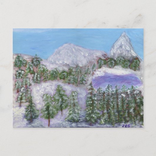 Snowy Peaks Briefkaart (Voorkant)
