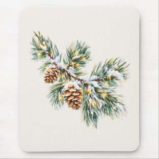 Snowy Pine Branch Muismat