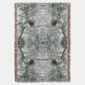 Snowy Pine Branch Winter Natuur Deken (Voorkant Verticaal)