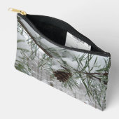 Snowy Pine Branch Winter Natuur Etui (Open)