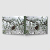 Snowy Pine Branch Winter Natuur Gastenboek (Volledig)