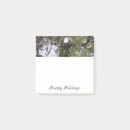 Snowy Pine Cone Post-it® notes (Voorkant)
