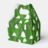 Snowy Pine Forest Bedankdoosjes (Achterkant)