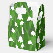 Snowy Pine Forest Bedankdoosjes (Geopend)