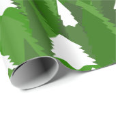 Snowy Pine Forest Cadeaupapier (Rol Hoek)