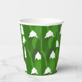Snowy Pine Forest Papieren Bekers (Rechts)