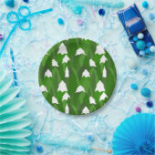 Snowy Pine Forest Papieren Bordje (Feest)