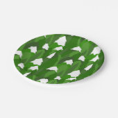 Snowy Pine Forest Papieren Bordje (Gekanteld)