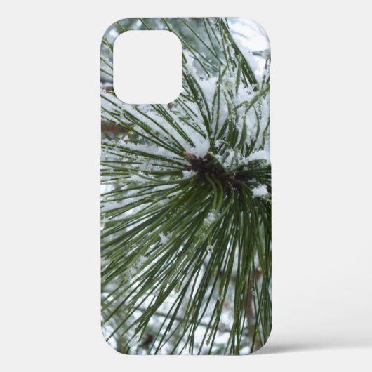 Snowy Pine Needles Winter Natuur Case-Mate iPhone Case (Achterkant)