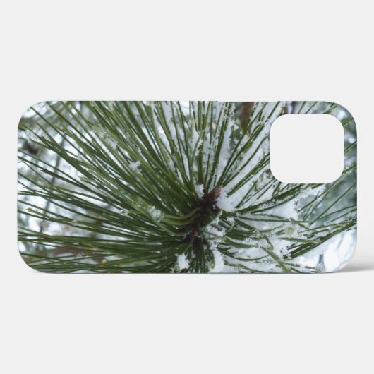 Snowy Pine Needles Winter Natuur Case-Mate iPhone Case (Achterkant (horizontaal))