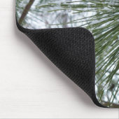 Snowy Pine Needles Winter Natuur Muismat (Hoek)