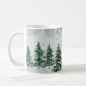 Snowy Pine Tree Winter Scene | Christmas Gift   Koffiemok (Links)