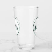 Snowy Pine Trees Pint Glass Glas (Links)