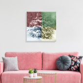 Snowy Pine Wrapped Canvas (Insitu (Woonkamer))