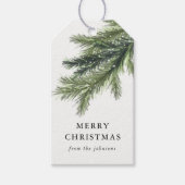 Snowy Pines Gift Labels Cadeaulabel (Voorkant)