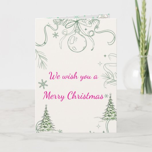 Snowy Pines & Peace Kaart (Voorkant)