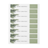 Snowy Pines Return Address Label (Vel)