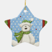 Snowy Polar Beer Ornament (Voorkant)