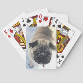 Snowy Pug Deck of Cards Speelkaarten