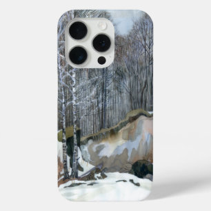 Snowy ravine iPhone 15 pro case