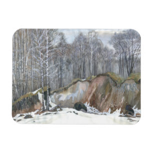 Snowy ravine magneet
