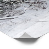 Snowy Red Barn Poster (Hoek)